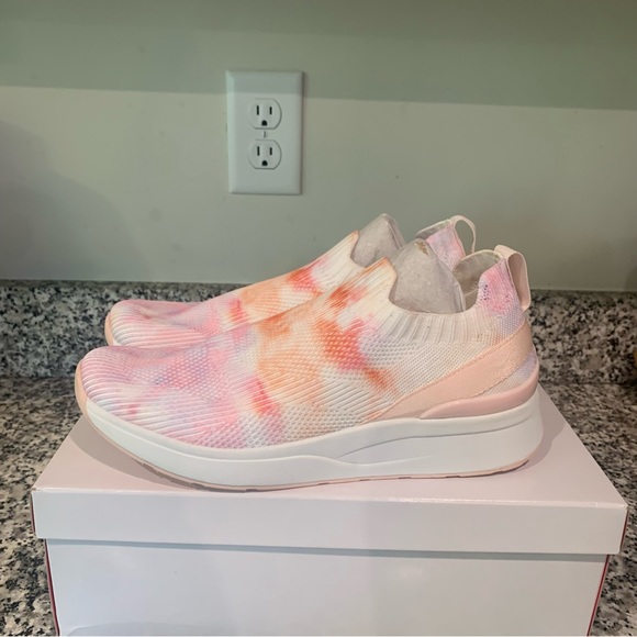 Isaac Mizrahi Live! Fly Knit Tie Dye Trainer Sneakers - Picture 4 of 13